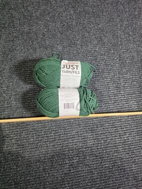 Premier Just Yarn Worsted Pine Green 2 Skein Lot